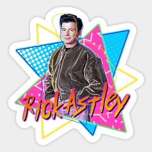 Rick Astley Never Gonna Get Any Cooler FanArt Tribute Sticker